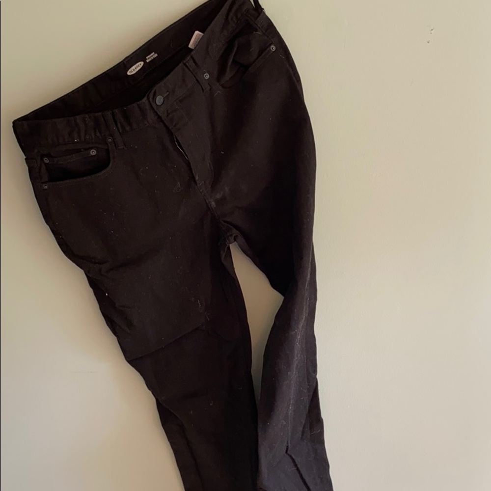 Old Navy Black Straight Jeans